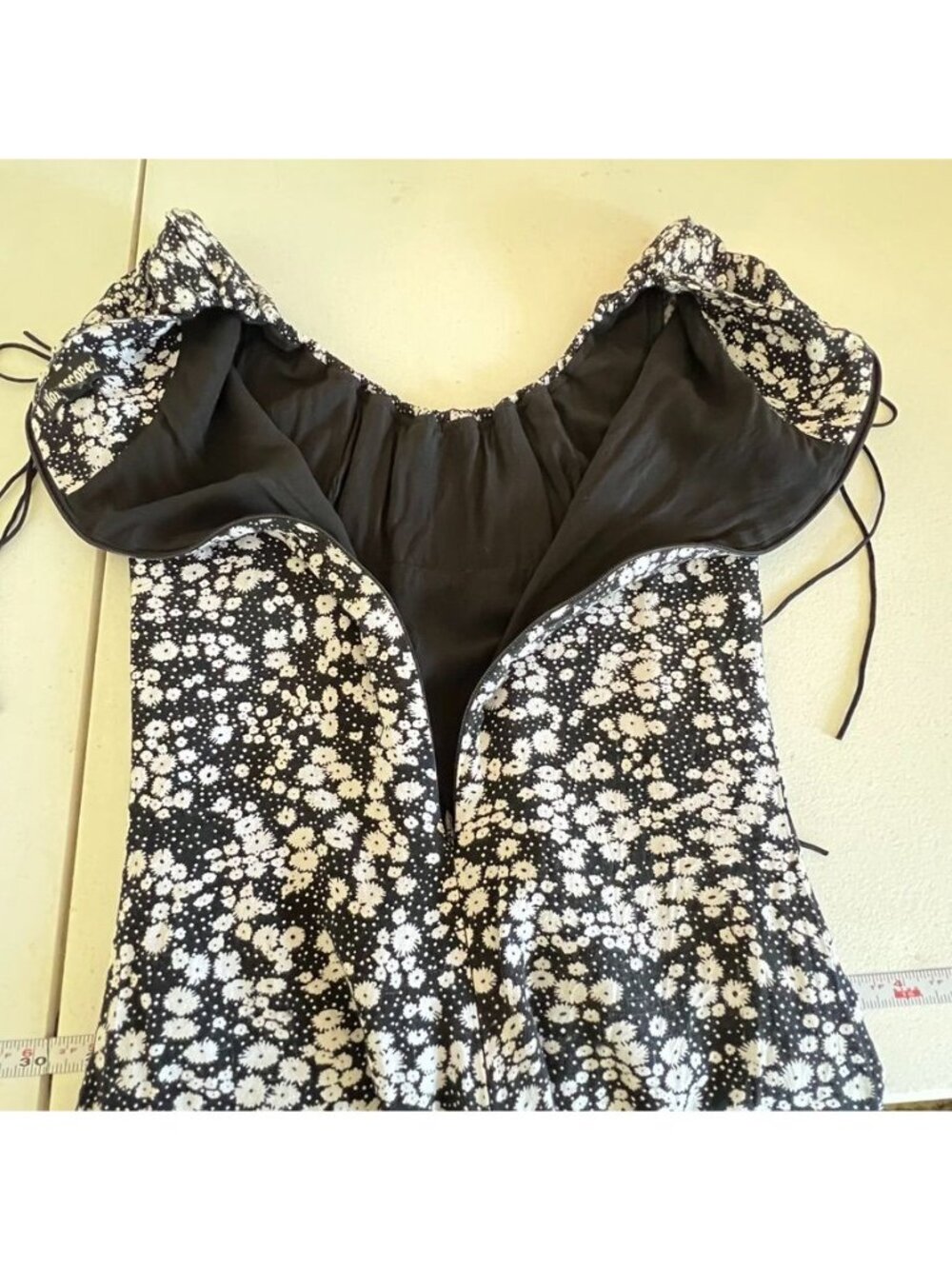 Dolls Kill Mini Dress XXS Babydoll Dark Coquette Goth Witchy Whimsigoth Twee - Picture 10 of 14